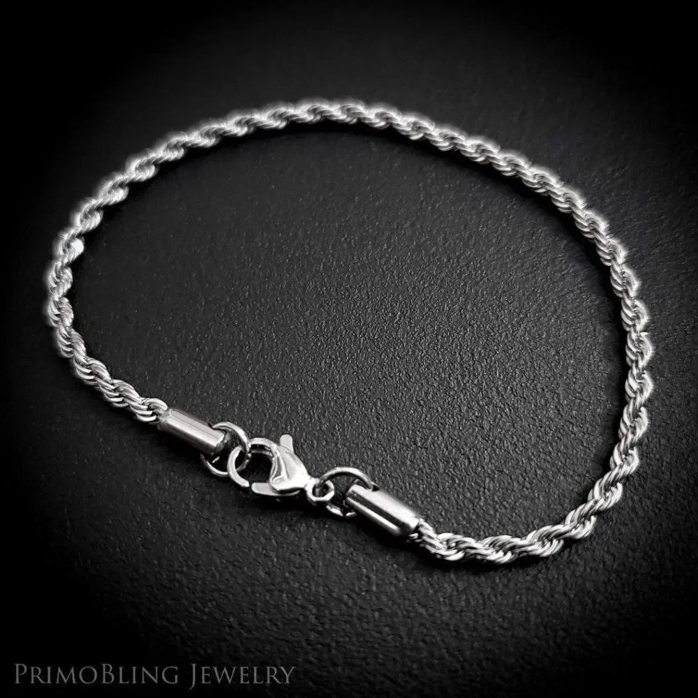 Stainless Steel Rope Bracelet - Picture 2 of 2